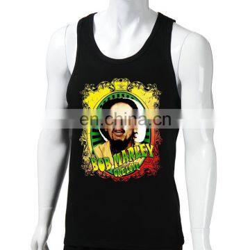 BOB MARLEY fashion custom stringer singlet,cotton men's singlet