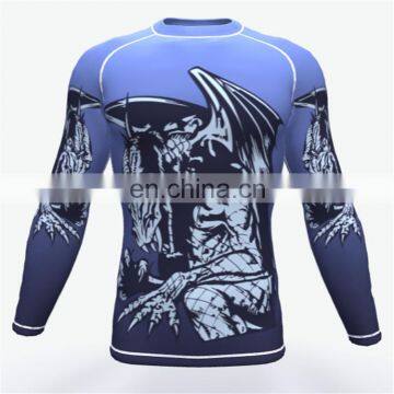 Cheap polyester sublimation rash guard