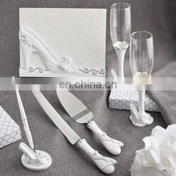 Fairy Tale Design Fashion heels decoration guest book set wedding souvenir