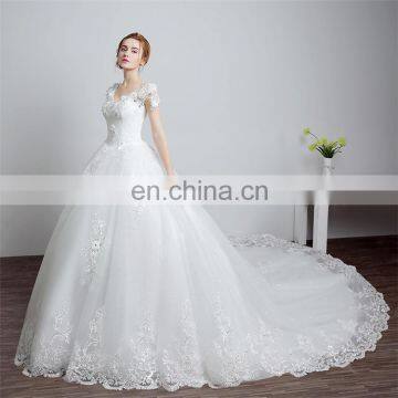 HS1606 Vintage Wedding Dress Customized Plus Size Beach Mermaid Bridal Gown photo-3