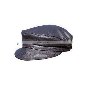 Men Leather captain hat