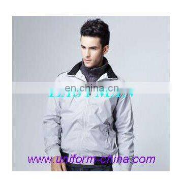 Men's casual jacket with polyester/cotton