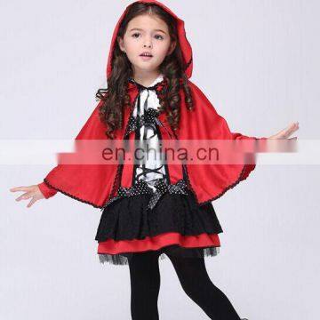 2 piece child Halloween witch cos play costume dress with cloak