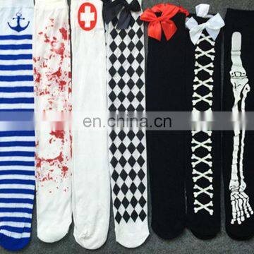 white thigh high socks women's opaque stockings for sale