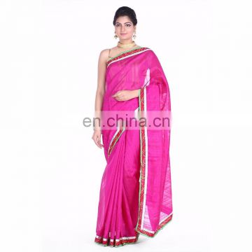 Soundarya bhagalpuri silk saree with bandhej blouse piece for women