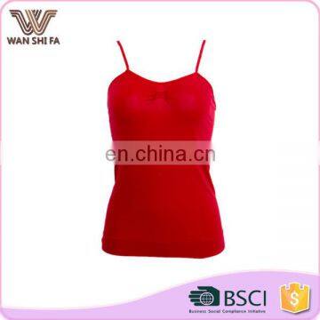 Red sexy spaghetti strap mature wholesale breathable women camisole