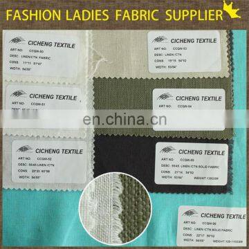 2014 New Design 55%ctn45%viscose Yarn Dye Fabric,linen/viscose Yarn Dye ,viscose/cotton Fabric photo-2