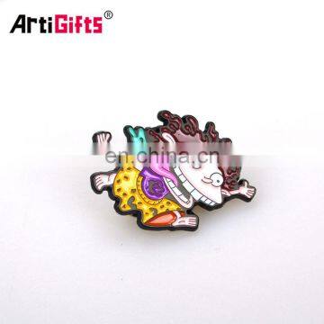 Quality metal 3D anime boy scout bar clip blinking blazer pocket bag badges pin