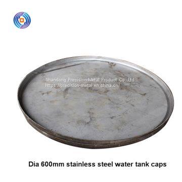 Special Offer Dia 600mm Thk 0.36mm 304 Stainless Steel Water Tank Covers for Horizontal Tank photo-3