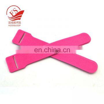 Multi-usage hook and loop tie straps double sided cable tie