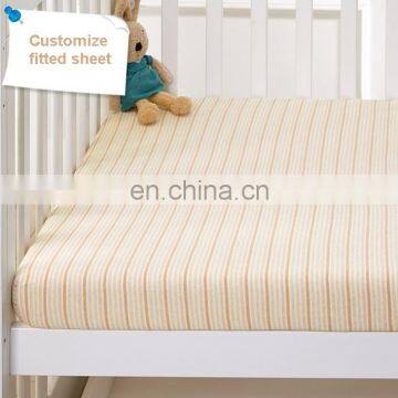 Tex-cel OEM 100% Cotton Jersey Fabric Printing Waterproof Crib Fitted Baby Bed Sheet photo-6