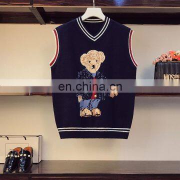 Women New Arrival Knitted Vintage Cute Knitwear Sweater Tank Top photo-5