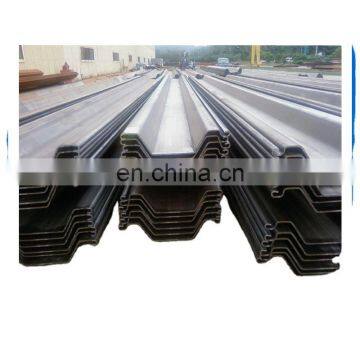 Manufacturers Specification for Cold Rolled u Steel Sheet Pile