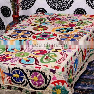 Suzani Design Pattern Kantha Quilt Rajasthani Ralli Gudari Twin Textile Coverlet Bedspread Throw Indian photo-3