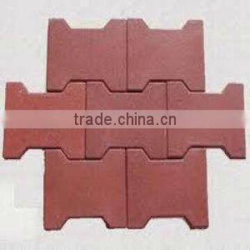 Interlocking rubber pavers