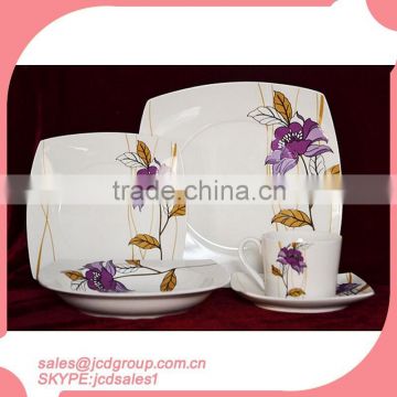 Porcelain Square Dinner Set,Modern Dinner Set