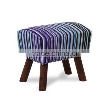 Modern Upholstery Stool,Fabric Covered Stool,Wood Stool photo-2