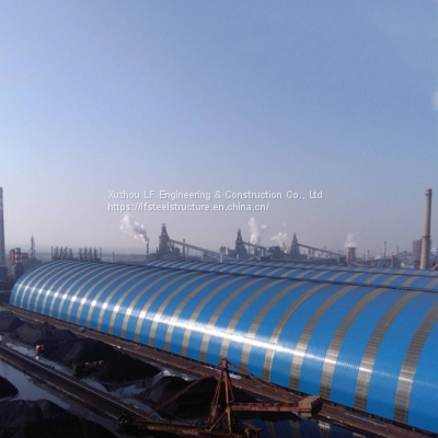 Factory Price Thermal Power Plant Design Construction Building Dome Steel Coal Storage Shed photo-2