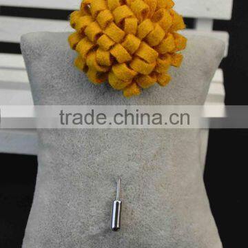 Handmade Men's Flower Lapel Pin 1.3" Wool Felt Boutonniere Stick Pin ML14 photo-4