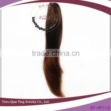 regular wave brown claw clip ponytail natural hair extensions