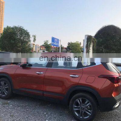 Chrome Door Visor Side Window Deflector Shade Sun Rain Shield Silver Strips Guard for Kia Kx3 photo-3