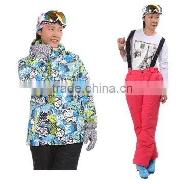 2015 New Arrival Warm Sports Skiing Wear Women's 3-In-1 Jacket