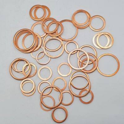 High quality Chinese stamping parts 10*14*1 metal fittings hardware fasteners ring washers flat copper ring washers washer