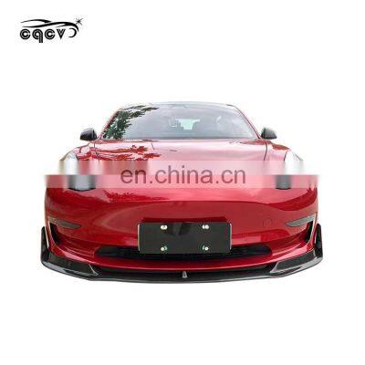 Factory Price High Quality Carbon Fiber Frontl ip Side Skirt Diffuser for Tesla Model 3 photo-3