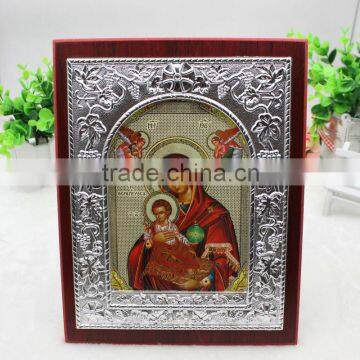 Orthodox Silver Color Icon MDF