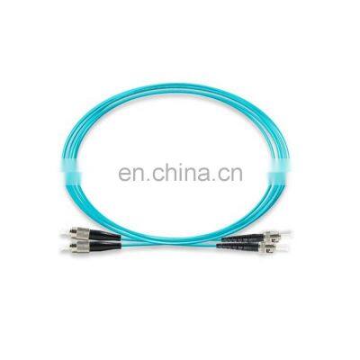 High Quality FC ST Duplex OM3 50/125 62.5/125 Fiber Optic Patch cord Fiber Jumper fiber optic patchcord 15 meter