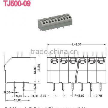 Pitch 5mm PCB Spring Terminal Blocks Connectors With Screwless Hot New Sale photo-2