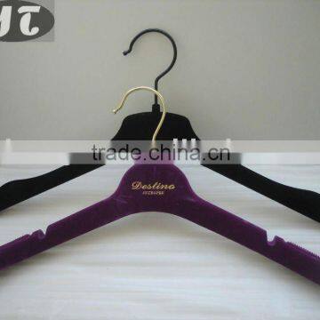 F84 Velvet Coated Clothes Hanger