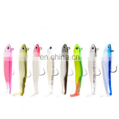 Artificial Big Paddle Tail T Shape Tail 9cm 5g 12g 25g Soft Bait Jig Head Hook Fishing Soft Lure