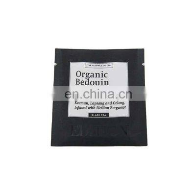 Small Mini Packet Cosmetic Coffee Tea Sample Packaging Three Side Seal Nylon Tea Bag Sachet photo-3