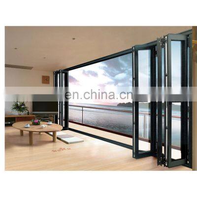 High quality Product Warranty Soundproof Aluminum Glass Windows Shades Security folding window