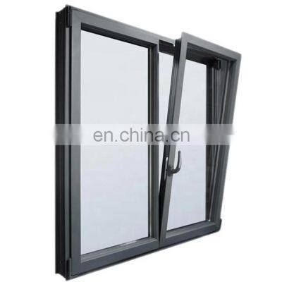 Cheap Price Aluminium Profile Double Glazed Upvc Tilt And Turn Windows for Sale