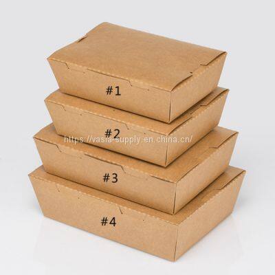 Custom Compostable Paper Board To-Go Boxes Folding food boxes