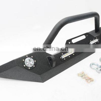 Car Front Bumper With LED Light for Jeep Wrangler JK 07+ Bull Bar Spare Parts photo-2