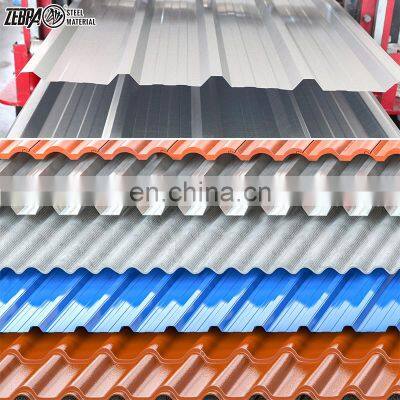 Different Types Of Aluminium Roofing Sheets In Ghana 0.7 mm Thick Zinc Coated Prepainted Galvanized Corrugated Sheets photo-4