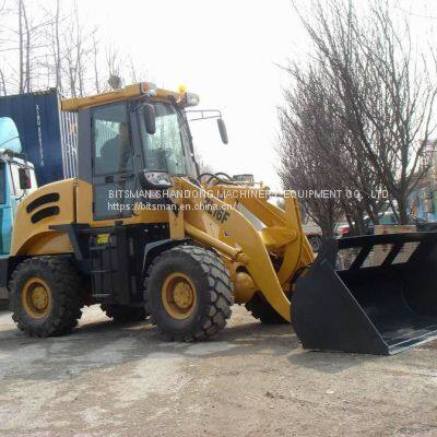 2022 new design 1.6ton Front wheel loader with implements