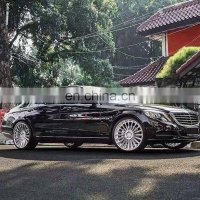 Auto body kits including front rear bumper lights  for Mercedes Benz S-class W222 low allocation upgrade high allocation s450