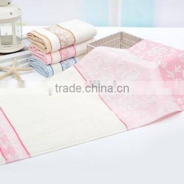 floral design 100% cotton terry wholesale price baby bath towel / printed towel/ customized beach towel