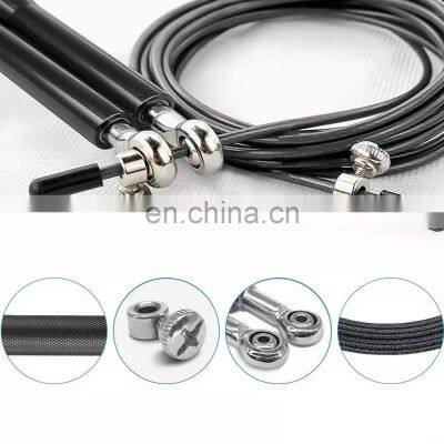 Steel Wire Training Skipping Speed Jump Rope, Adjustable Steel Wire Skipping Rope Without Winding