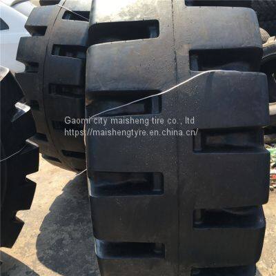 Semi solid tire 20.5/70-16 16/70-20 24 L-5 pattern anti-puncture