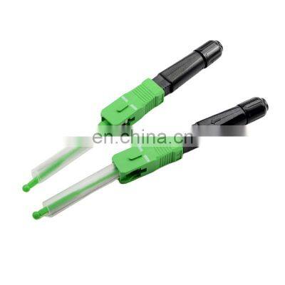 SC/APC Hot Melting Type optical fiber fusion splice on fast SOC connector