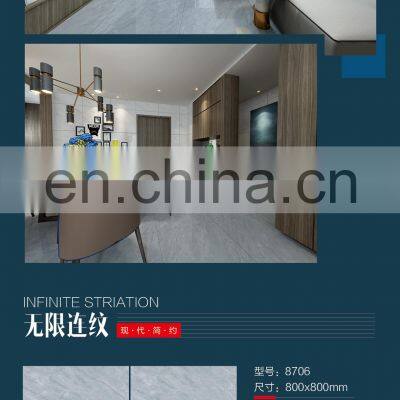 Discontinued Pisos Porcelanato Marble Living Room Floor Tiles 80x80 photo-3