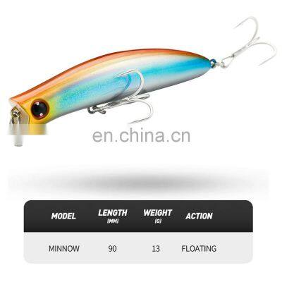 JOHNCOO Minnow Fishing Lure Artificial Fishing Bait 110mm Floating Crankbait Wobblers High Carbon Steel Hook Fishing Lures photo-5