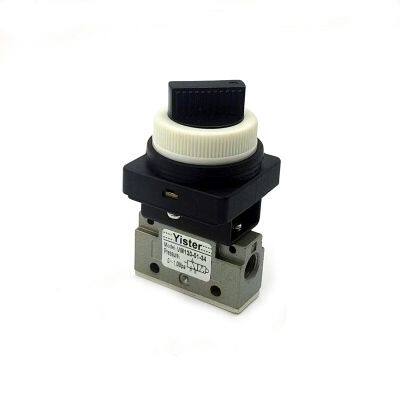 2 Position 3 Way hand Manual Valve Rotary Selector Knob Pneumatic Air Mechanical Valve photo-4