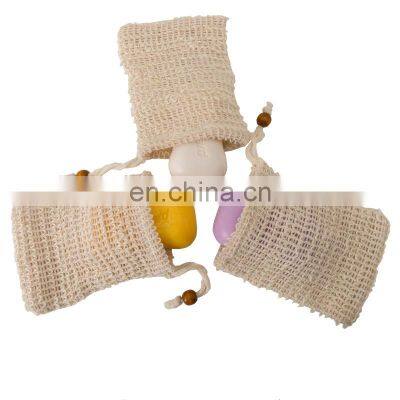 Wholesale Loofah bath sponge Bath Shower Body Scrubber Exfoliating Sisal Bar Soap Saver Bag