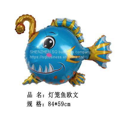 Foil Balloon for Kids Toy Mini Size Marine Animals Balloon Fish Marine Life Animal Gift Birthday Party Decoration Single Unisex photo-4